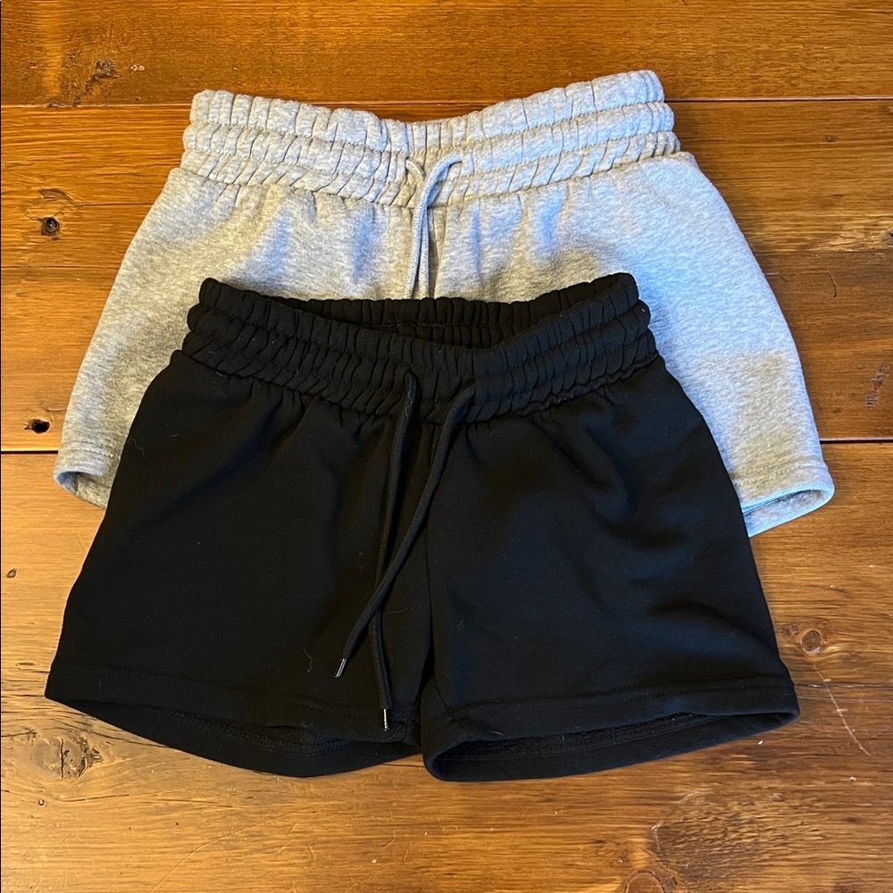 Stylish Women's Black and Gray Athletic Shorts